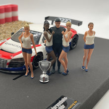 Carica l'immagine nel visualizzatore di Gallery, Modellbau Figuren Set blau weiss 1