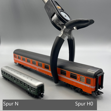 Carica l'immagine nel visualizzatore di Gallery, ModellbahngreiferGroessenvergleichSpurNundH0