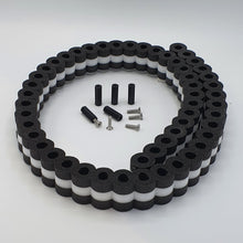 Charger l'image dans la galerie, Modellbau Reifenstapel 99 cm Tire Wall for slotcartracks black white  