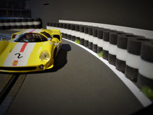 Charger l'image dans la galerie, Modellbau Reifen Stapel XL schwarz weiss Thunderslot Lola gelb - Alternative zu carrera 21130 carrera