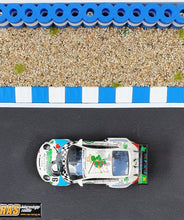 Carica l'immagine nel visualizzatore di Gallery, Diorama Modellbau Curbs Curb Kerbs und Reifenstapel blau weiss - Alternative zu carrera 21130 carrera digital